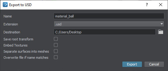 Unos Export Example Unigine Developer